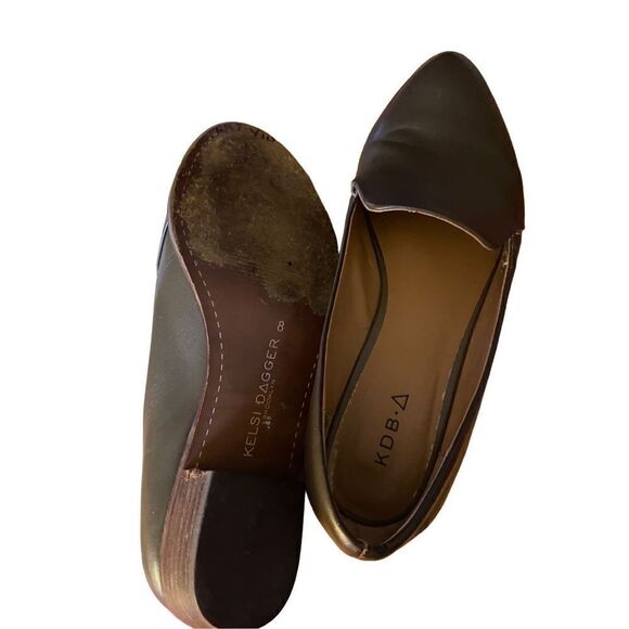 Kelsi dagger KDB victory green leather loafer size 8 - Picture 7 of 7